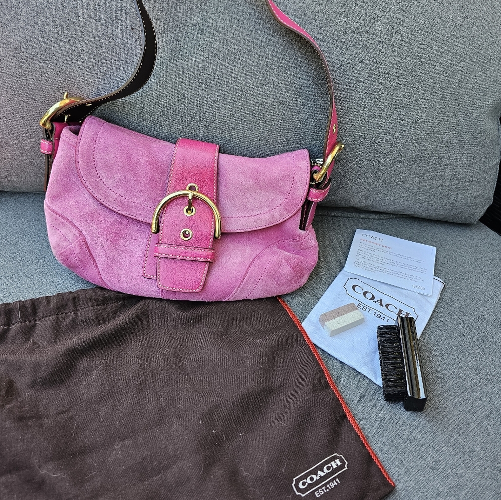 Vintage Coach buckle handbag